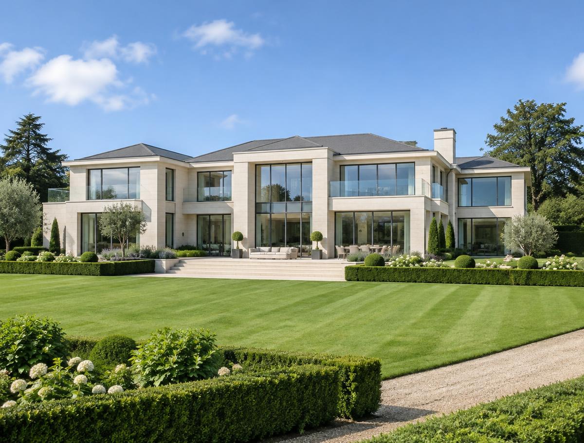 Illustrative contemporary residential property